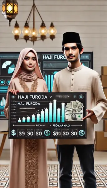 4. Perbandingan biaya Haji Furoda dan haji reguler